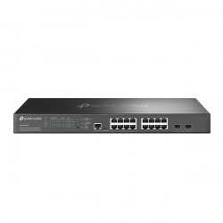 TP-LINK SG3218XP-M2 Switch 16x2.5Gbps(8xPOE+) + 2x10G SFP+ + 1xkonzol port + 1xMicro-USB port, Menedzselhető Rackes