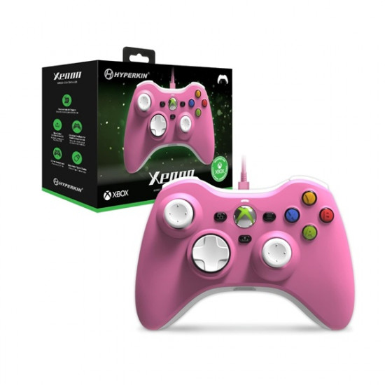 HYPERKIN Xenon Xbox Series|One/Windows 11|10 Xbox liszenszelt Vezetékes kontroller, Pink HYPERKIN Xenon Xbox Series|One/Windows 11|10 Xbox liszenszelt Vezetékes kontroller, Pink