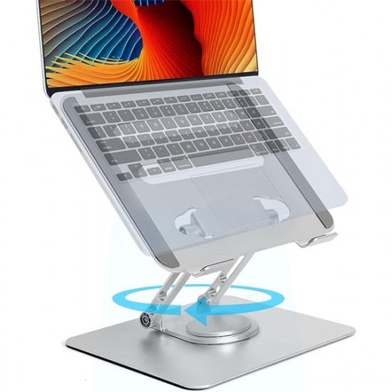 BLACKBIRD Notebook Állvány, 360 fokban forgatható alumínium ezüst BLACKBIRD Notebook Állvány, 360 fokban forgatható alumínium ezüst
