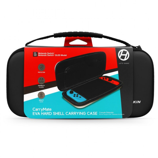 HYPERKIN CarryMate EVA Nintendo Switch/Switch OLED/Switch Lite Erősített utazótok, Fekete HYPERKIN CarryMate EVA Nintendo Switch/Switch OLED/Switch Lite Erősített utazótok, Fekete