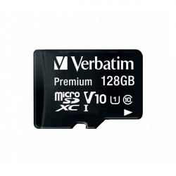 Verbatim 128GB microSDXC UHS-I Premium memóriakártya + adapter (44085)