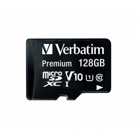 Verbatim 128GB microSDXC UHS-I Premium memóriakártya + adapter (44085)
