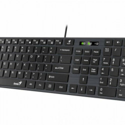 GENIUS Vezetékes Billentyűzet Slimstar 126 USB HUN Fekete (SLIMSTAR 126)