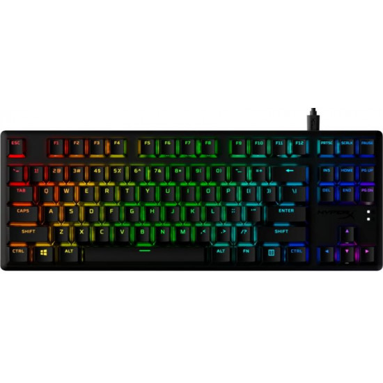 HP HYPERX Vezetékes Billentyűzet Alloy Origins Core PBT (RDX UK) - Mechanical Gaming Keyboard US (639N7AA#ABU)