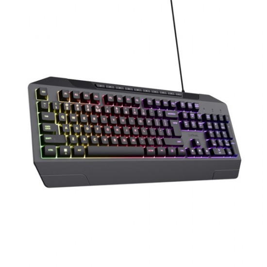 Trust GXT836 Evocx HU vezetékes fekete gamer billentyűzet (25348)
