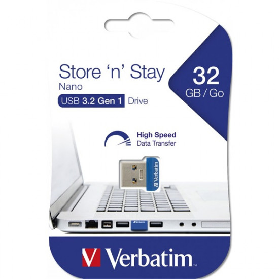 Verbatim 32GB Store 'n' Stay Nano USB 3.0 Pen Drive (98710)