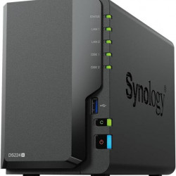 SYNOLOGY DS224+ Intel Celeron J4125 4x2GHz, 6GB DDR4, 2x1GbE, 2xUSB3.2Gen1 NAS 2 fiókos
