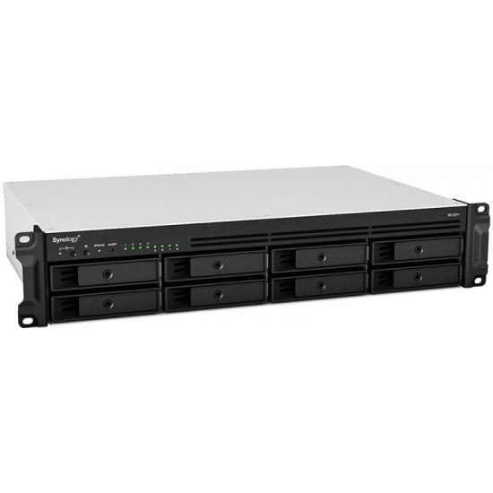 SYNOLOGY RS1221+ AMD Ryzen V1500B 4x2,2GHz, 4GB DDR4 , 4x1GbE, 3x3.2USB NAS 8 Fiókos