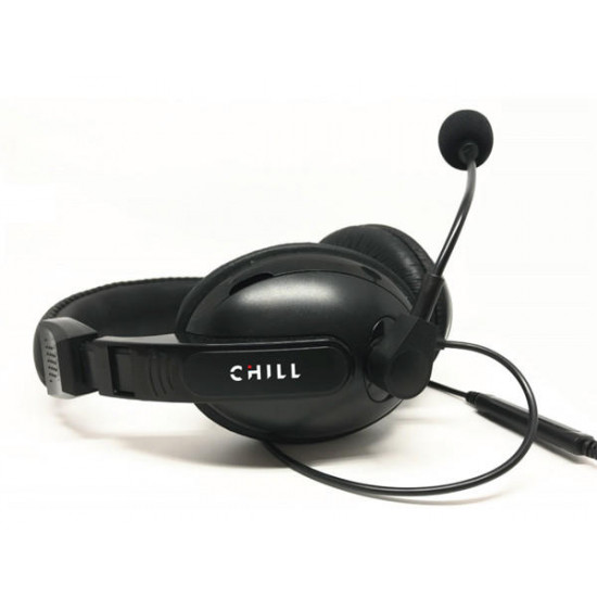 Chill sztereó headset fekete (CH001)