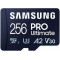 SAMSUNG 256GB PRO Ultimate microSD, Class 10, V30, A2, Grade 3 (U3), R200/W130 Memóriakártya SAMSUNG 256GB PRO Ultimate microSD, Class 10, V30, A2, Grade 3 (U3), R200/W130 Memóriakártya