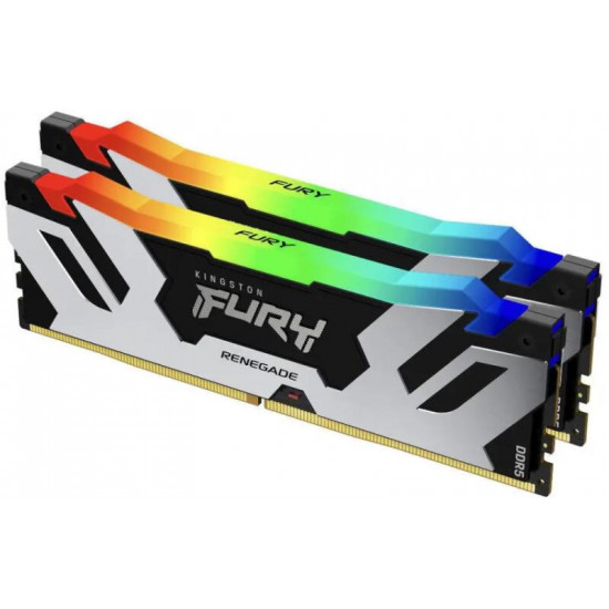 KINGSTON FURY Memória DDR5 64GB 6000MHz CL32 DIMM (Kit of 2) Renegade RGB XMP