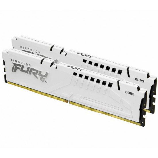 KINGSTON FURY memória DDR5 64GB 6000MHz CL36 DIMM (Kit of 2) Beast White EXPO