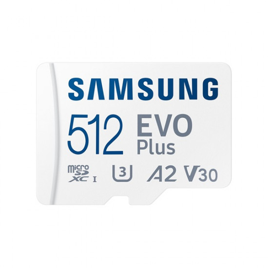 Samsung 512GB SD micro EVO Plus (SDXC Class10 UHS-I) (MB-MC512SA/EU) memória kártya adapterrel