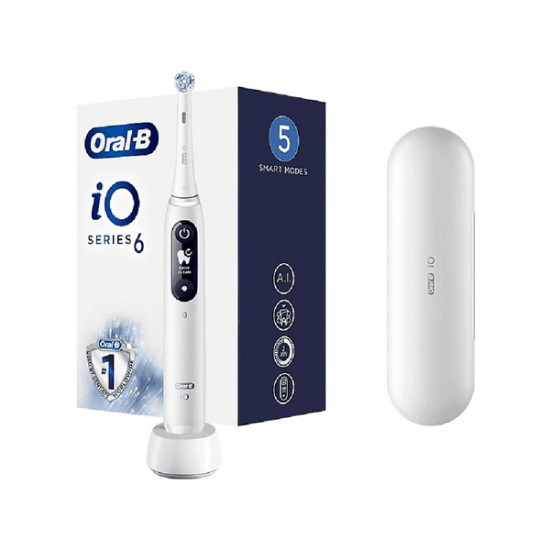 Oral-B iO series 6 fehér elektromos fogkefe (10PO010380)