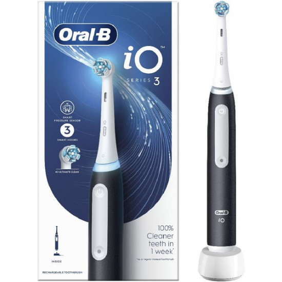 Oral-B iO series 3 Matt Black elektromos fogkefe (10PO010399)