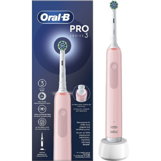 Oral-B PRO3 Pink X-Clean elektromos fogkefe (10PO010408)