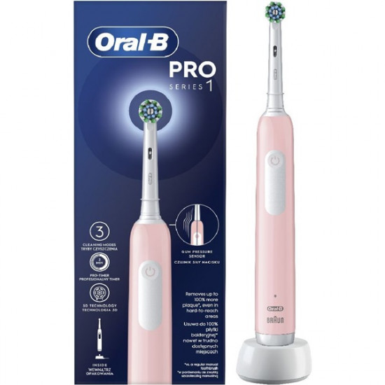 Oral-B PRO1 Pink Cross Action elektromos fogkefe (10PO010402)