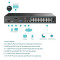 TP-LINK Video Recorder 16 csatornás POE+, VIGI NVR2016H-16MP TP-LINK Video Recorder 16 csatornás POE+, VIGI NVR2016H-16MP