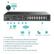 TP-LINK VIGI 16 csatornás POE+ NVR video recorder