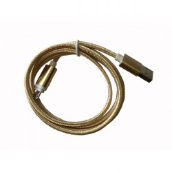 BLACKBIRD Lightning Adatkábel 1m, Arany 2A, Extra erős anyagból, (BH193 GOLD)