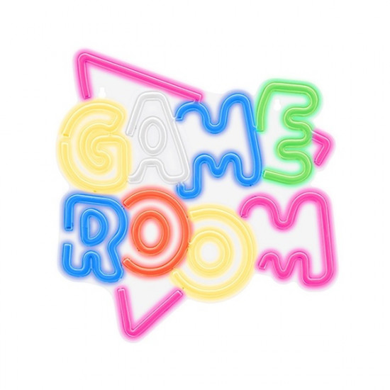 FOREVER LIGHT Neon LED dekorációs lámpa GAME ROOM multicolor, szabályozható, USB csatlakozó, falra szerelhető FOREVER LIGHT Neon LED dekorációs lámpa GAME ROOM multicolor, szabályozható, USB csatlakozó, falra szerelhető