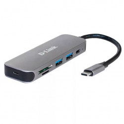 D-LINK USB-C HUB 2xUSB + 2xUSB-C + 1xSD + 1xMicroSD, DUB-2325/E