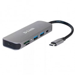D-LINK USB-C HUB 2xUSB + 2xUSB-C + 1xSD + 1xMicroSD, DUB-2325/E