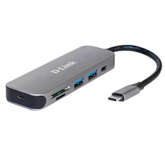 D-LINK USB-C HUB 2xUSB + 2xUSB-C + 1xSD + 1xMicroSD, (DUB-2325/E)