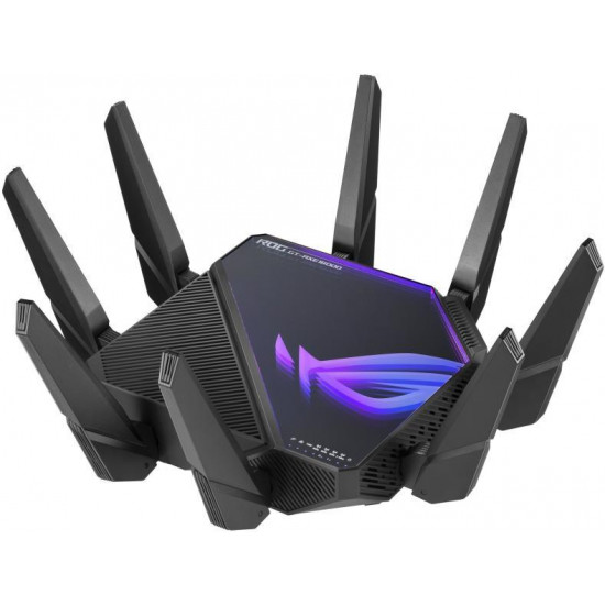 ASUS AX16000 Wireless Router Quand Band 1xWAN(2.5Gbps) + 2xWAN/LAN(10Gbps) + 4xLAN(1Gbps)+2 USB, ROG RAPTURE GT-AXE16000