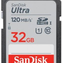 SANDISK 186496, SDHC ULTRA KÁRTYA 32GB, 120MB/s, CL10, UHS-I