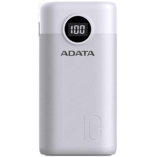 ADATA P10000QCD Power Bank 10000mAh fehér (AP10000QCD-DGT-CWH)