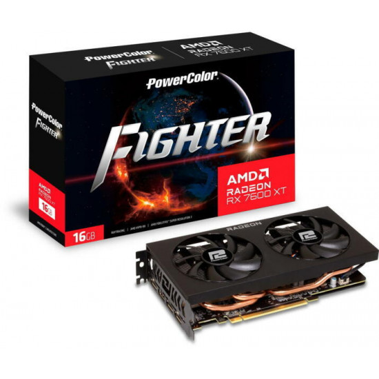 Powercolor RX 7600 XT 16GB GDDR6 Fighter videokártya