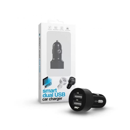 Xprotector Smart Dual USB szivargyújtós töltő fekete (115807) Xprotector Smart Dual USB szivargyújtós töltő fekete (115807)