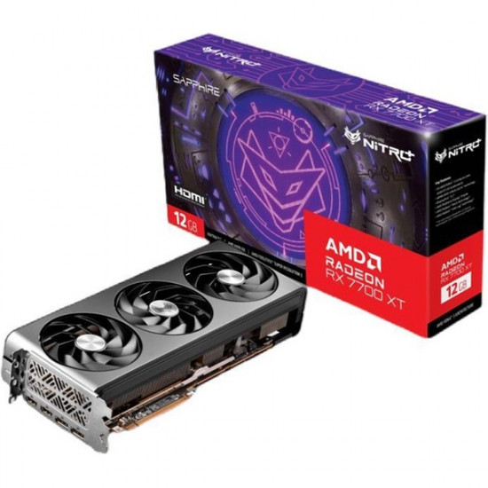 Sapphire RX 7700 XT 12GD6 Nitro+ videokártya Sapphire RX 7700 XT 12GD6 Nitro+ videokártya
