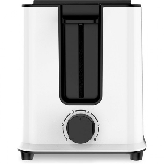 MIDEA MT-RP2L09W kenyérpirító, teljesítmény: 950W, 6 pirítási fokozat, stop/újramelegítés/kiolvasztás, megszakítás 1,4kg (MT-RP2L09W)