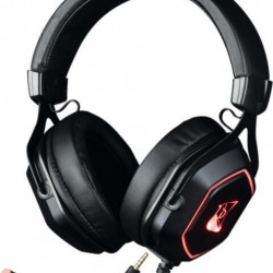 KONIX - DRAKKAR PC Skald 7.1 Fejhallgató Vezetékes Gaming Stereo Mikrofon, Fekete-Piros