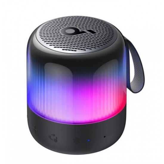 ANKER Bluetooth Hangszóró, Soundcore Glow MINI, 8W, vízálló, fekete (A3136G11)