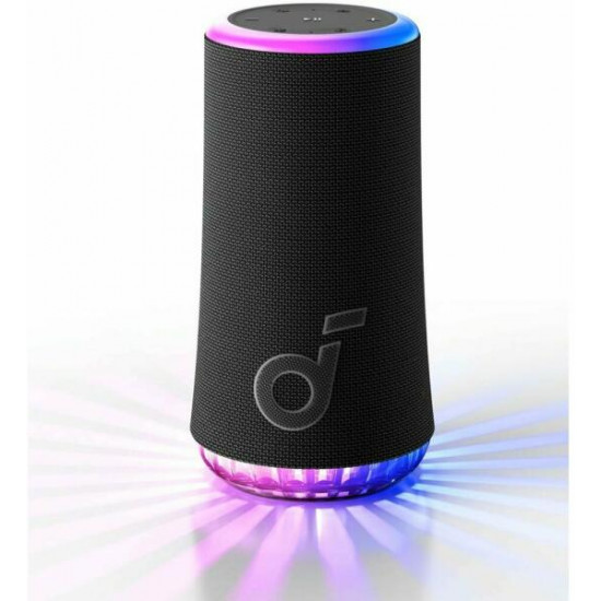 ANKER Bluetooth Hangszóró, Soundcore Glow, 30W, vízálló, fekete (A3166G11)