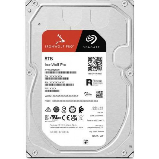 Seagate IronWolf Pro 8TB NAS merevlemez (ST8000NT001)