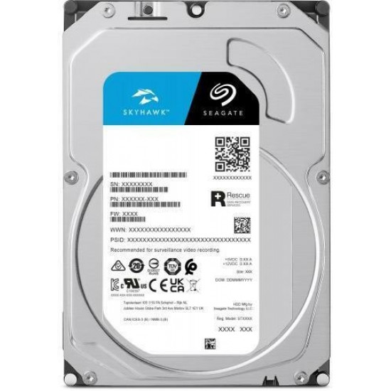 Seagate SkyHawk 8TB 3,5 SATA merevlemez (ST8000VX010)