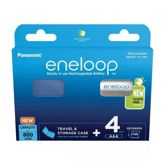 Panasonic Eneloop BK-4MCDEC4BE AAA 800mAh mikro ceruza akku 4db/csomag