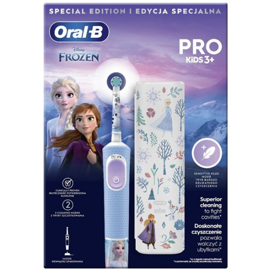 Oral-B D103 Vitality PRO jégvarázs gyerek elektromos fogkefe tokkal (10PO010414)