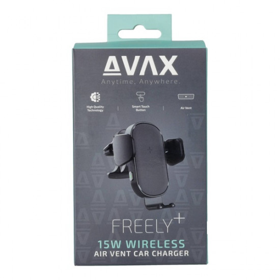 AVAX WH600 Feely+ 15W szellőzőrácsra rögzíthető autós töltő (AVAX WH600)