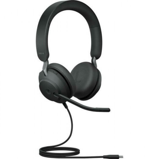 JABRA Fejhallgató - Evolve2 40 MS SE Teams Stereo Vezetékes USB-C, Mikrofon (24189-999-899)