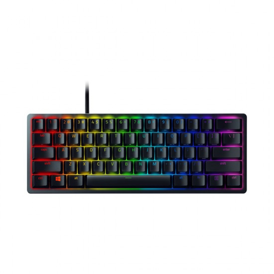 Razer Huntsman Mini UK fekete purple switch gamer billentyűzet (RZ03-03391600-R3W1)