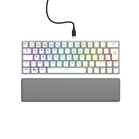 URAGE by Hama 13217829 EXODUS 760TKL RGB red switch fehér mechanikus billentyűzet (13217829)