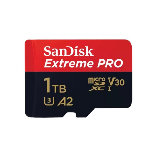 Sandisk 1TB SD micro Extreme Pro (SDXC Class 10 UHS-I U3) memória kártya adapterrel