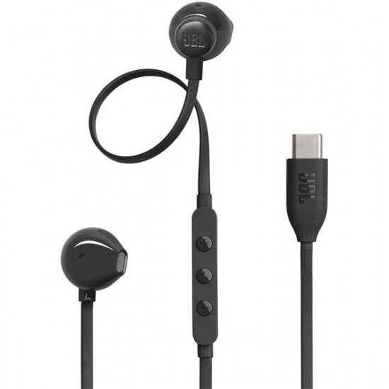 JBL T 305 C BLK vezetékes USB C mikrofonos fekete fülhallgató (JBLT305CBLK)