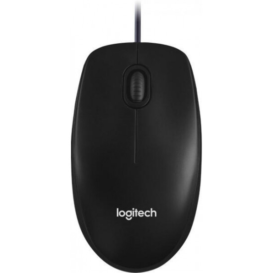 LOGITECH Egér - M100 Vezetékes Optikai, Fekete (910-006652)