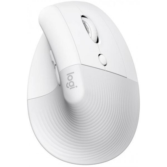 LOGITECH Egér - LIFT Vertical Ergonomic Bluetooth Optikai, Piszkosfehér OEM (910-006496)